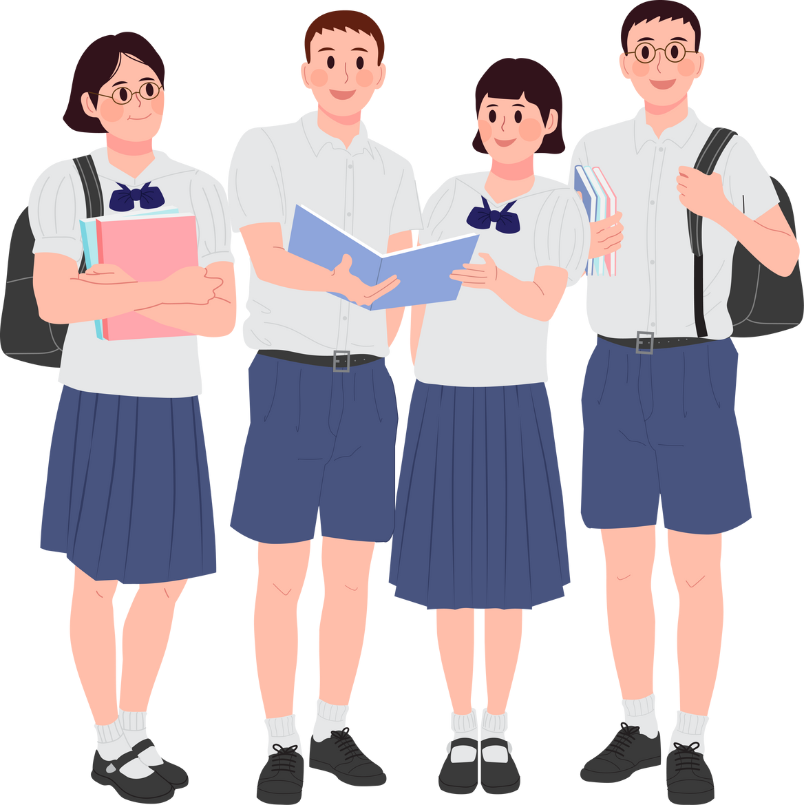 Group of junior high school student.